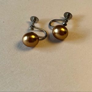 Vintage faux pearl earrings